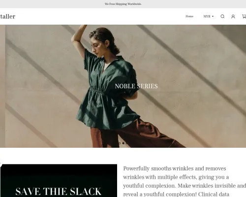 Screenshot of Fashion Scam website 21150