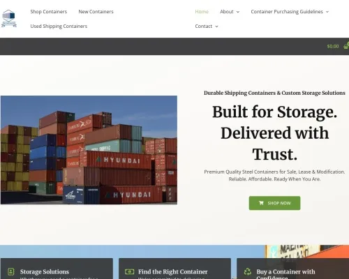 Screenshot of Shipping Container website 19988