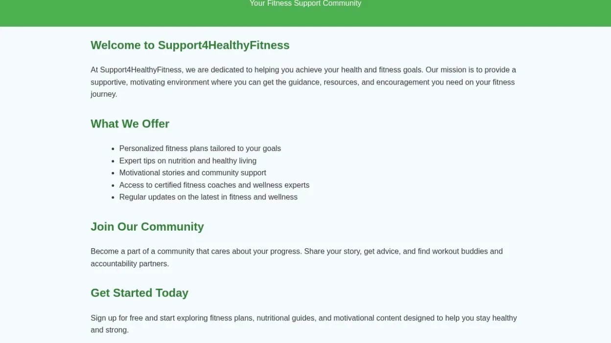 Sport Scam support4healthyfitness.com