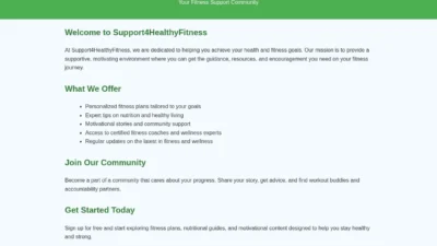 Sport Scam support4healthyfitness.com