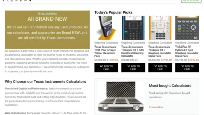 Non-Delivery Scam ti84plus.com