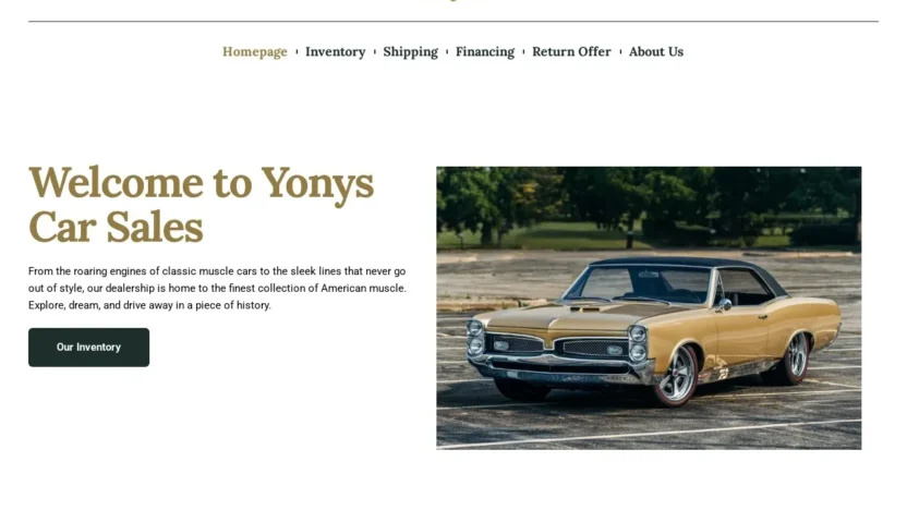 Non-Delivery Scam yonyscarsales.com