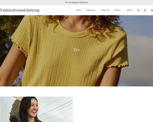 Screenshot of Fashion Scam website 21171