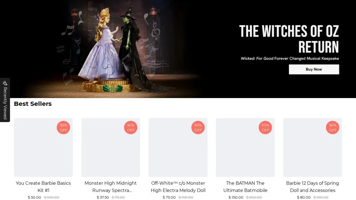 Non-Delivery Scam creationsmattel-us.shop