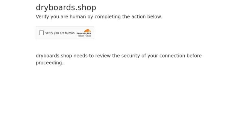 Non-Delivery Scam dryboards.shop