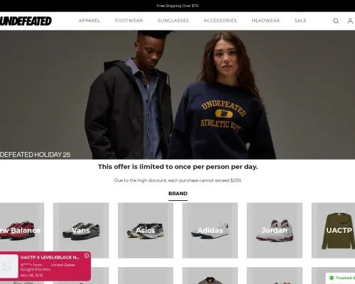 Screenshot of Fashion Scam website 21372