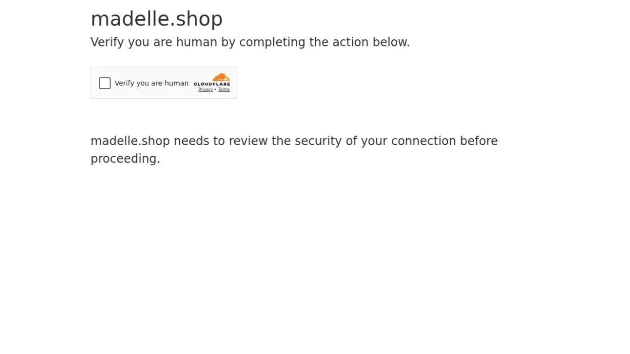 Non-Delivery Scam madelle.shop