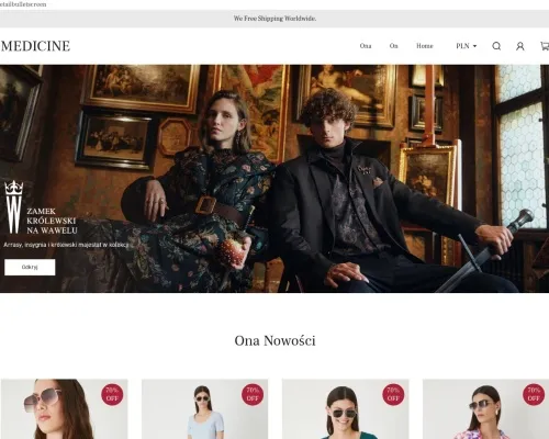 Screenshot of Fashion Scam website 21375