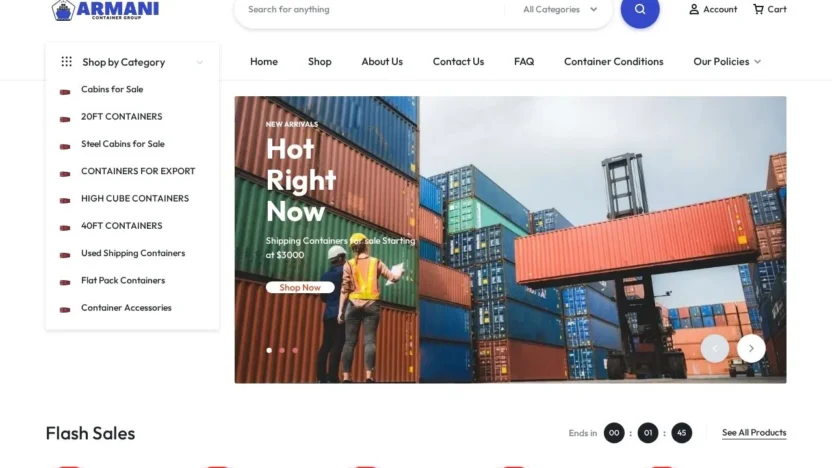 Shipping Container armanicontainergroup.com