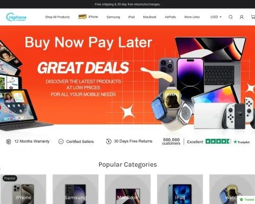 Screenshot of Non-Delivery Scam website 23131