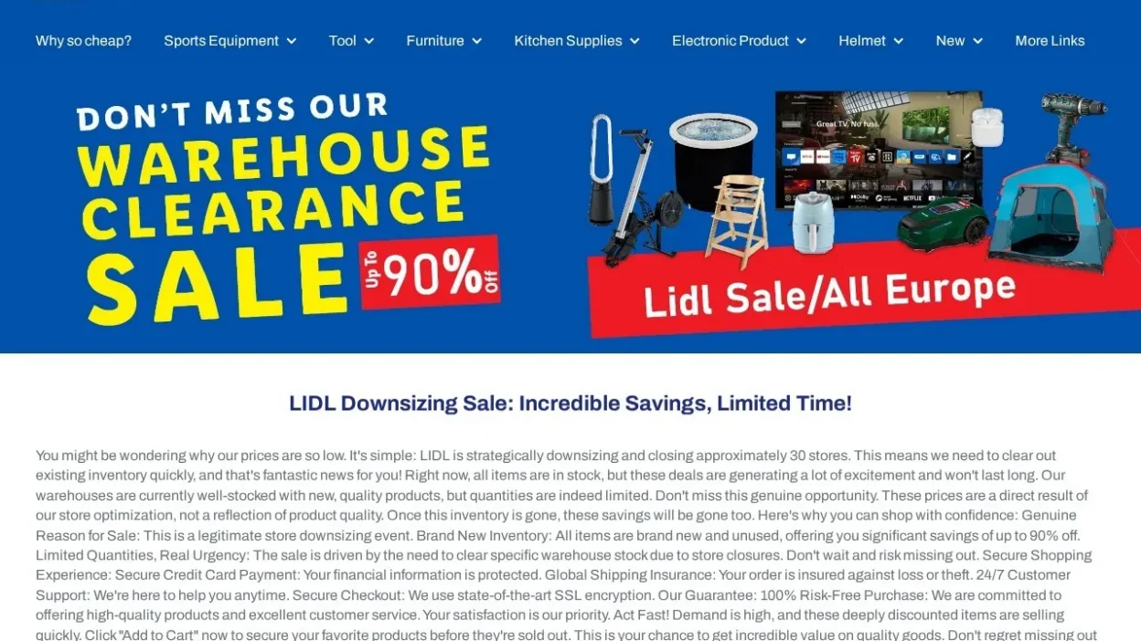 Non-Delivery Scam largeshelving.shop