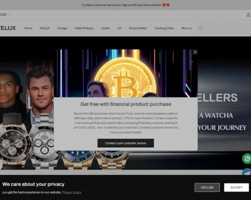 Screenshot of Fashion Scam website 22082