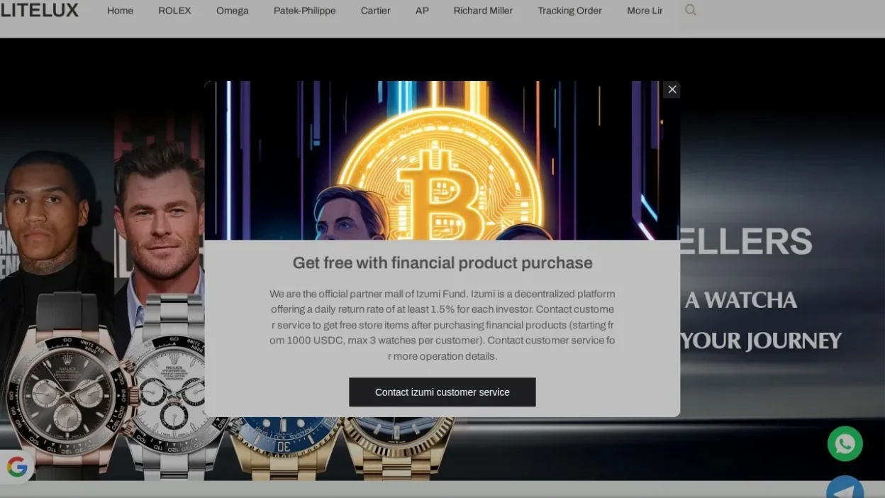 Non-Delivery Scam lzumi.vip