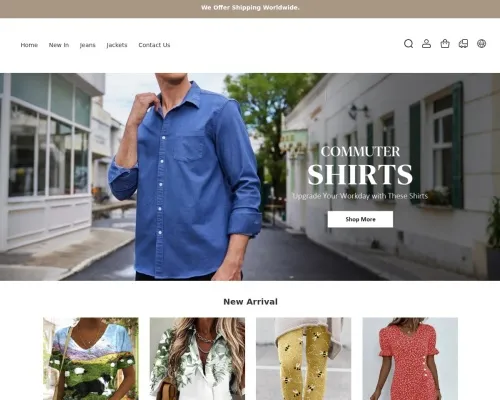 Screenshot of Fashion Scam website 22112