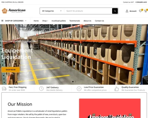 Screenshot of Liquidation Scam website 23838