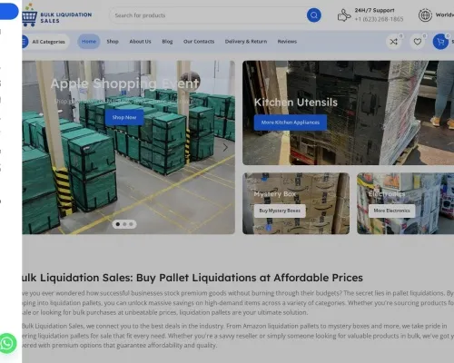 Screenshot of Liquidation Scam website 23496