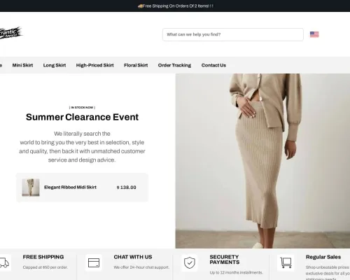 Screenshot of Fashion Scam website 23330