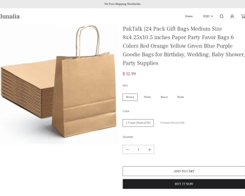 Screenshot of Fashion Scam website 23490