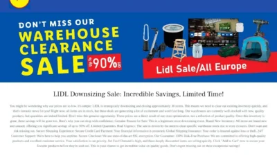 Non-Delivery Scam lidlbrandstore-eu.shop