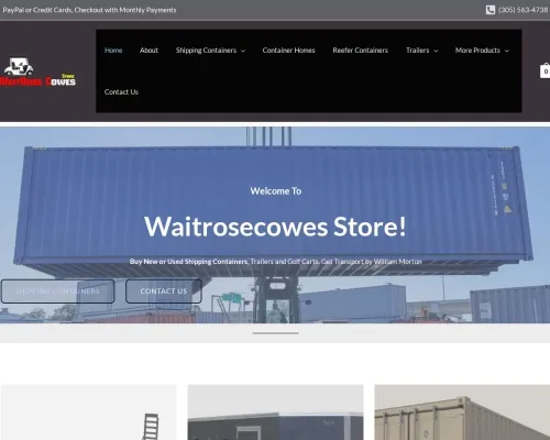 Screenshot of Shipping Container website 23294