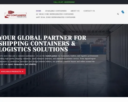 Screenshot of Shipping Container website 24435