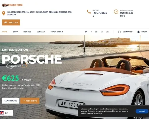 Screenshot of Automobile Scam website 23852