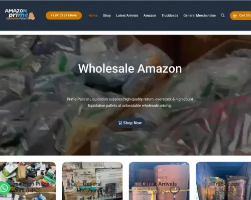 Screenshot of Liquidation Scam website 23873