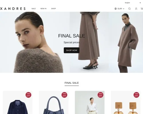 Screenshot of Fashion Scam website 24383