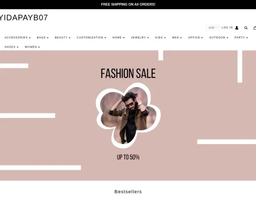 Screenshot of Fashion Scam website 24056