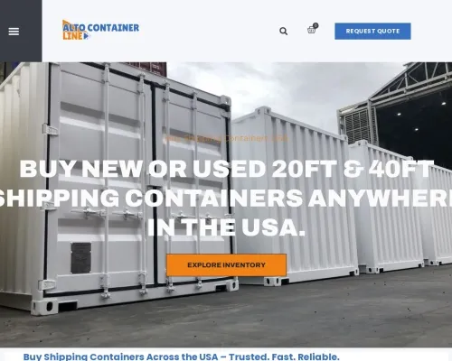 Screenshot of Shipping Container website 24693