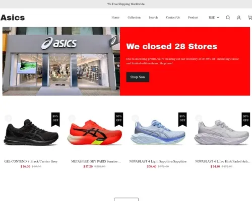 Screenshot of Fashion Scam website 25534