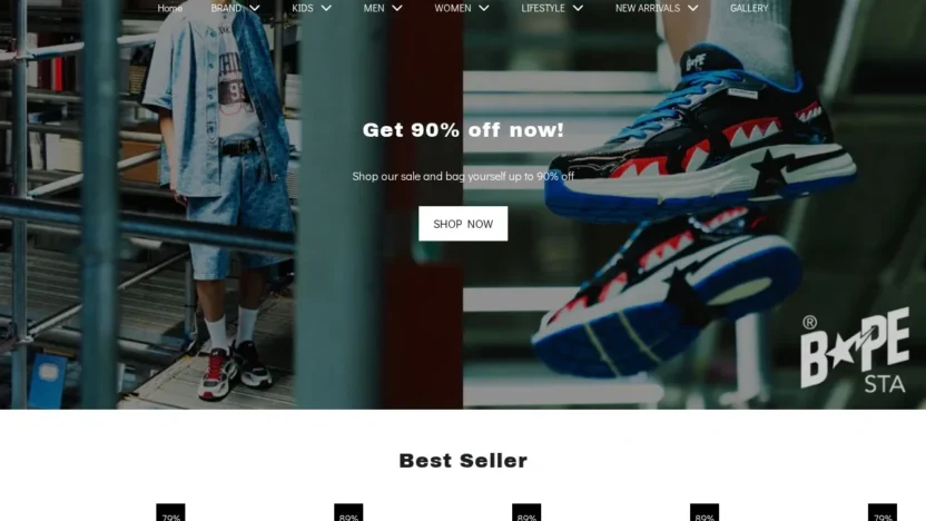 Non-Delivery Scam bapesell.shop
