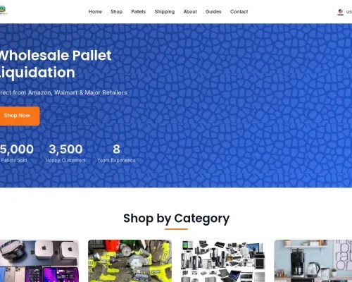 Screenshot of Liquidation Scam website 24909