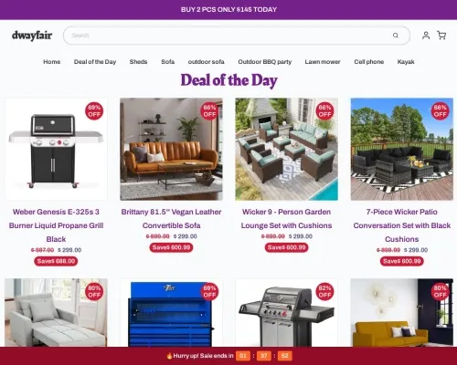Screenshot of Non-Delivery Scam website 25414