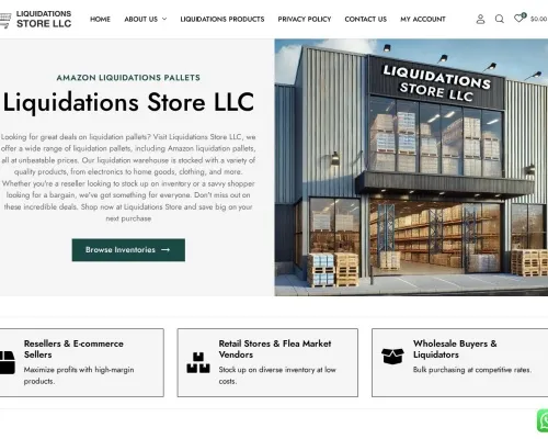 Screenshot of Liquidation Scam website 24906