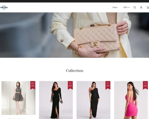 Screenshot of Fashion Scam website 25489
