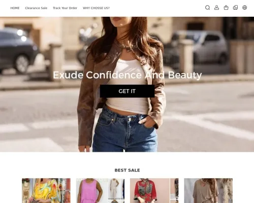 Screenshot of Fashion Scam website 25411