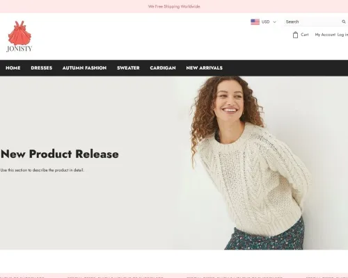 Screenshot of Fashion Scam website 24627