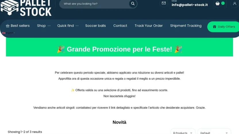 Liquidation Scam pallet-stock.it