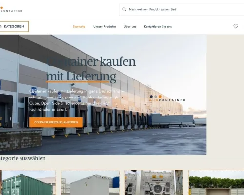 Screenshot of Shipping Container website 24690