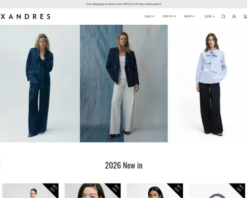 Screenshot of Fashion Scam website 25681