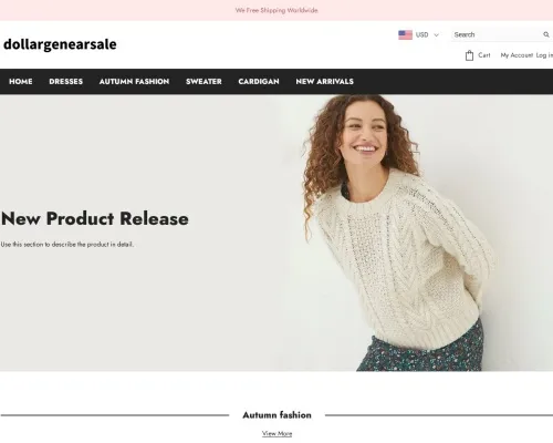 Screenshot of Fashion Scam website 26097