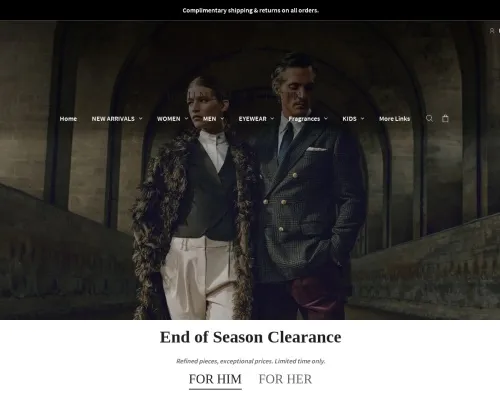 Screenshot of Fashion Scam website 25995