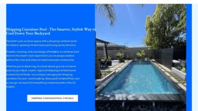 Shipping Container backyardcontainerpool.com