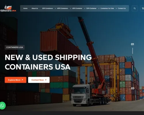 Screenshot of Shipping Container website 26814
