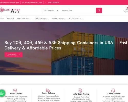 Screenshot of Shipping Container website 26874