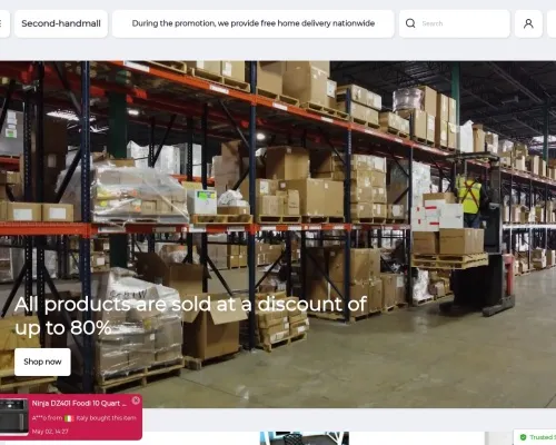 Screenshot of Non-Delivery Scam website 26259