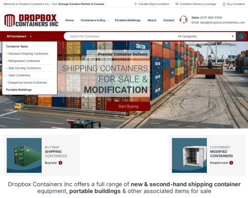 Screenshot of Shipping Container website 26889