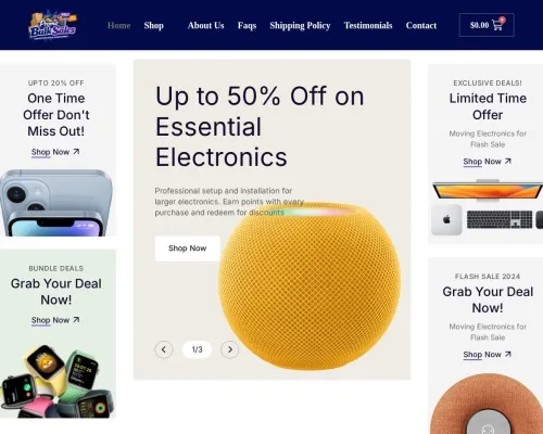 Screenshot of Non-Delivery Scam website 26904