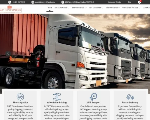 Screenshot of Shipping Container website 26802